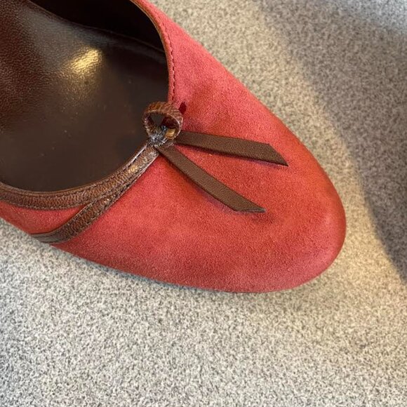 Brunomagli Vero Cuoio Red Suede Pumps ~ Size 9 ~ NEVER WORN! - Picture 10 of 10